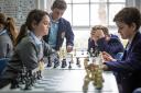 Belmont School pupils playing chess