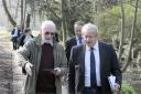 Conservation group chairman Dennis Pepper showed London Mayor Boris Johnson areas of the park his aides did not want him to see