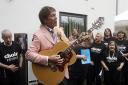 Sir Cliff Richard performed a selection of his hits at the charity opening