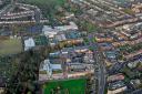 A birds eye view of the Hendon Campus at Middlesex University that will be opened