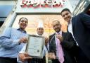 Tofozzul Miah and other staff members from The Bayleaf with their award last year
