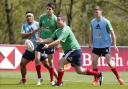 Vunipola (far left) and Farrell (far right). Picture: Action Images