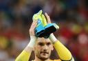 Hugo Lloris salutes the French support at full-time. Picture: Action Images