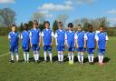 Mill Hill Village Youth FC in the new home strip