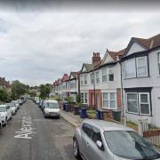 A man was rescued by firefighters from a bedsit in Alexandra Road, Hendon, on Saturday