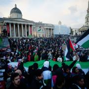 Laura Davis, of Barnet, pleaded guilty to causing racially, religiously aggravated harassment, alarm or distress by words or writing by waving a placard at a pro-Palestine protest
