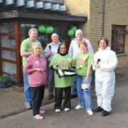 Councillors get ready to decorate entrance hall and dining room at Norwood residential home in Hendon