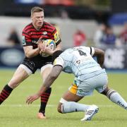 Chris Ashton and Courtney Lawes. Picture: Action Images