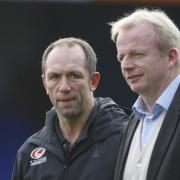 Brendan Venter (left) with chief executive Edward Griffiths (right). Picture: Action Images
