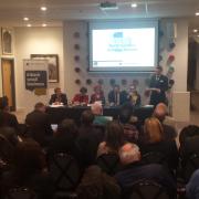 Business owners and party activists quizzed the parliamentary candidates at the hustings