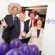 Chris Burghes, chief executive of Royal Free Charity, David Sloman, chief executive of the Royal Free London,  Dominic Dodd, chairman of the Royal Free London, and Julia Palca, chair of trustees at the Royal Free Charity