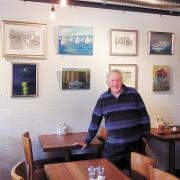 Renos Lavithis is showing a collection of work at Coffee Seeker in North Finchley