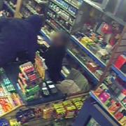 Police have released CCTV footage of the robbery