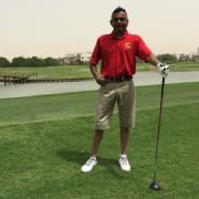 Dhanji Varsani on a golf course