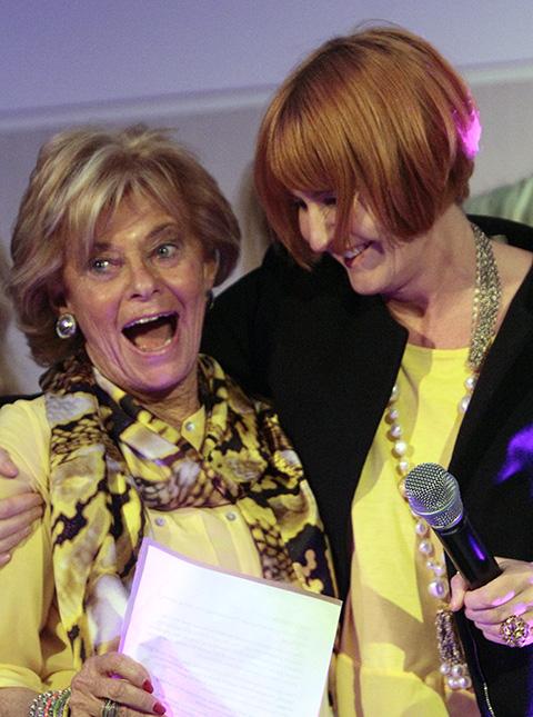 Barbara Windsor and Mary Portas attend charity fashion show in Finchley
