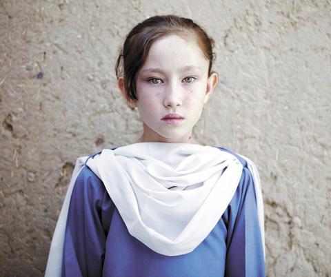 Rabiya, a young Afghan refugee at the school.
