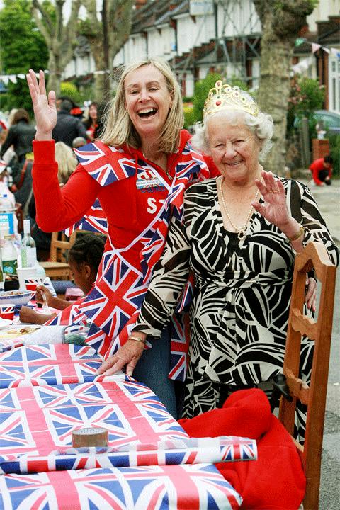 Residents enjoyed a party in Woodbury Avenue, Winchmore Hill.