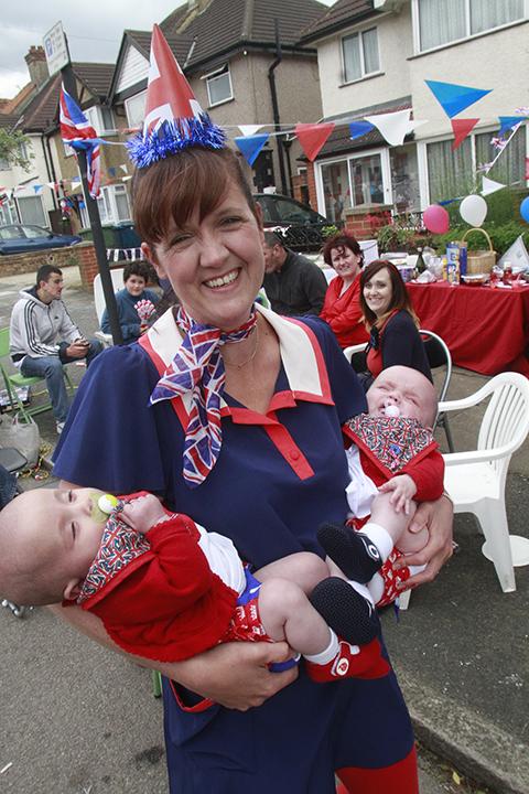 Residents in Roxeth Grove, Harrow, got into the Jubilee spirit.