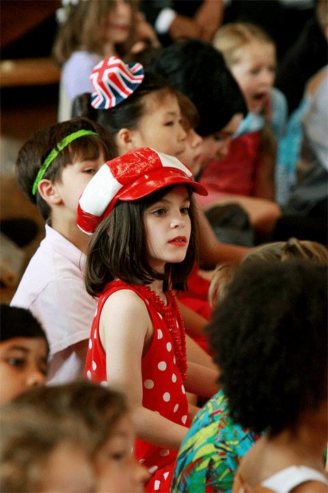 Pupils at Moss Hall Junior School hold Jubilee fashion show