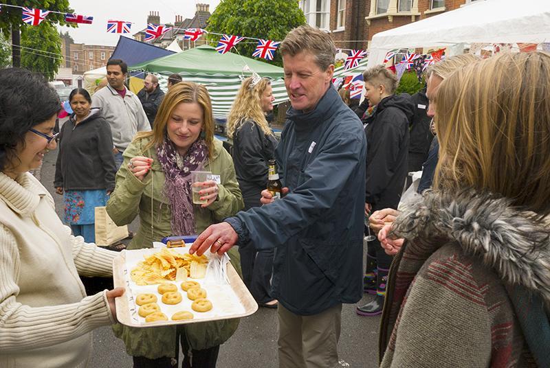 Saturday's street party in Lincoln Road, East Finchley