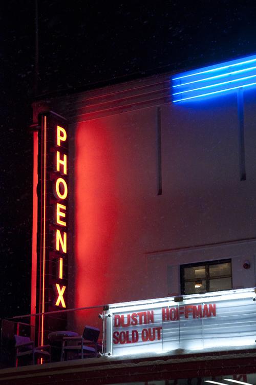 Dustin Hoffman at the Phoenix Cinema, East Finchley