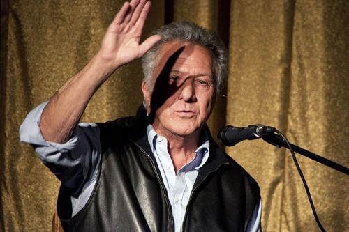 Dustin Hoffman took questions from fans before a screening of his directorial debut Quartet at the Phoenix Cinema in East Finchley on Friday.