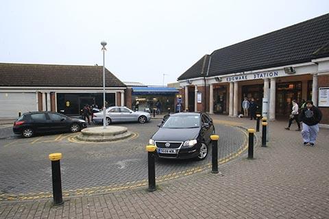 A taxi rank now stands outside Edgware Tube station, which remains a busy commuter hub.