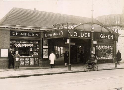 This entrance to Golders Green Tube station is no longer in use.