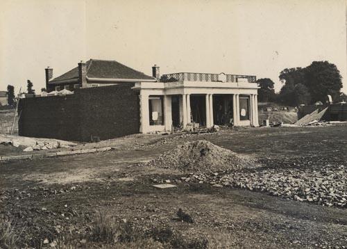 Hendon's Tube station is almost unrecognisable as it stands among fields, rubble and trees in 1923.
