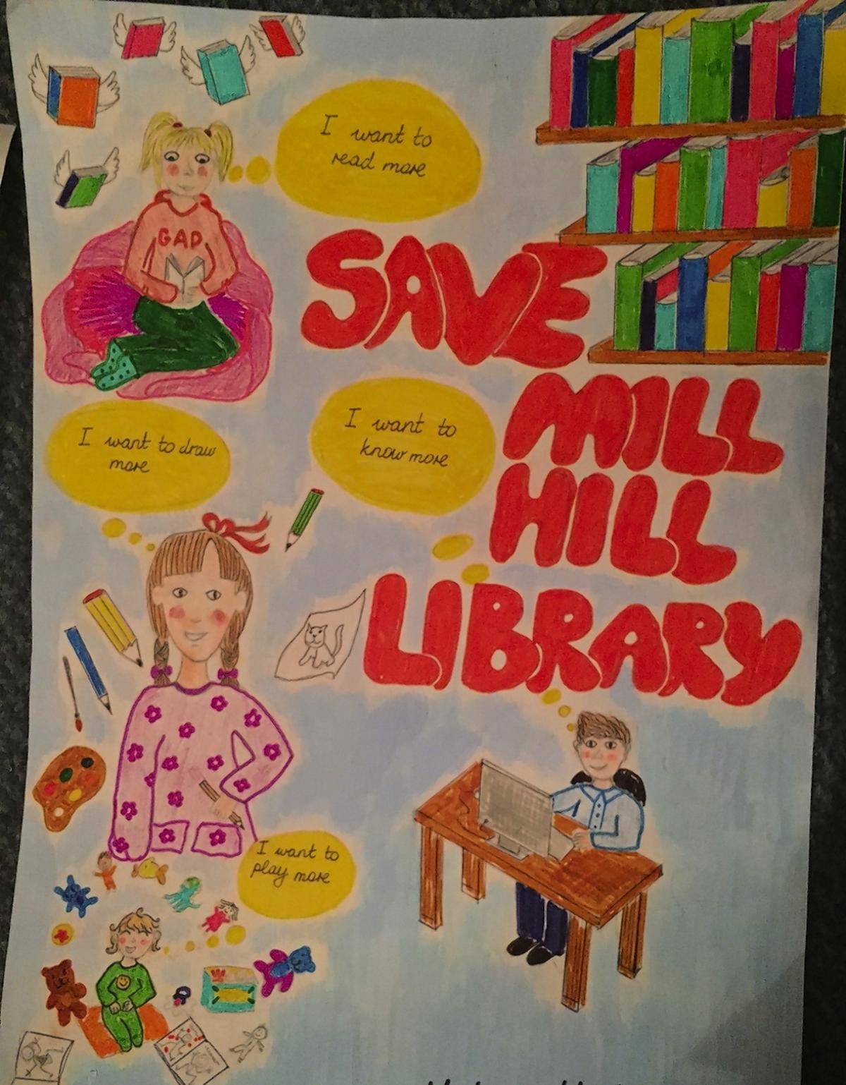 Schoolchildren in Barnet wrote letters and designed posters to save their libraries from closure.