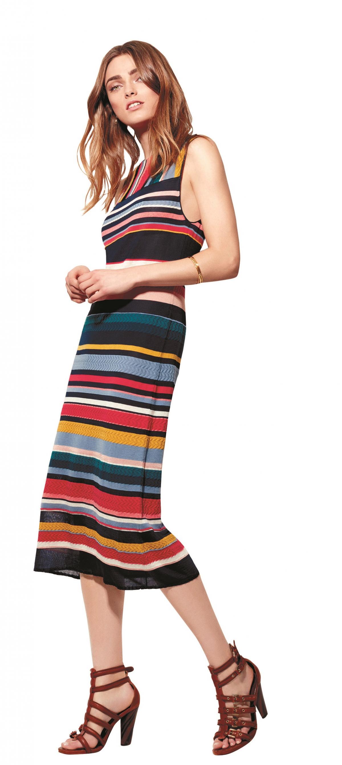 Monsoon, Melody Multi Stripe Midi Dress, £79