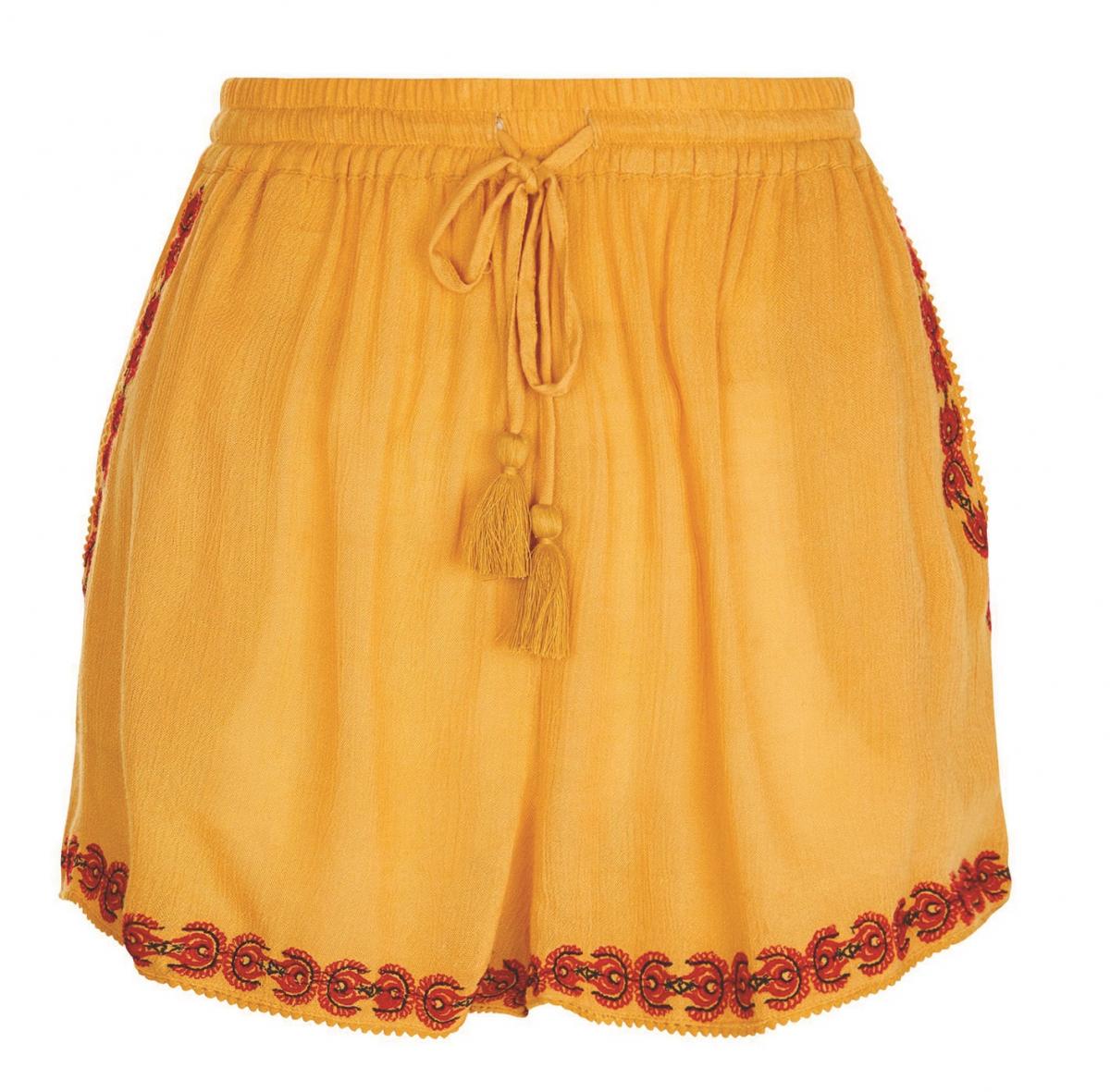 New Look, Yellow Tie Waist Shorts, £14.99