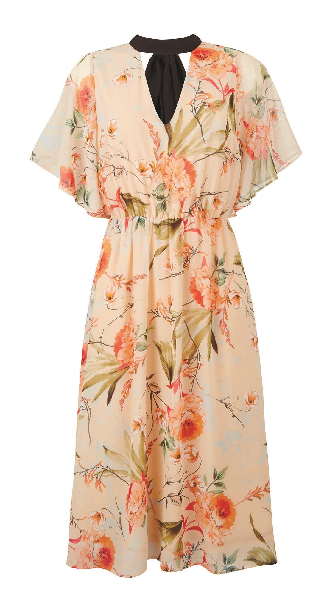 Simply Be, Blush Contrast Tea Dress, £65