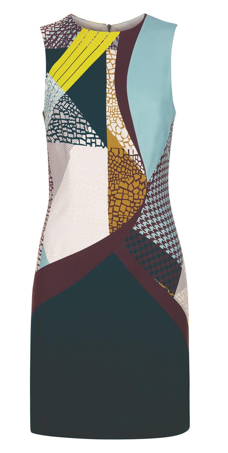 Jaeger, Pattern Clash SL Dress, £199