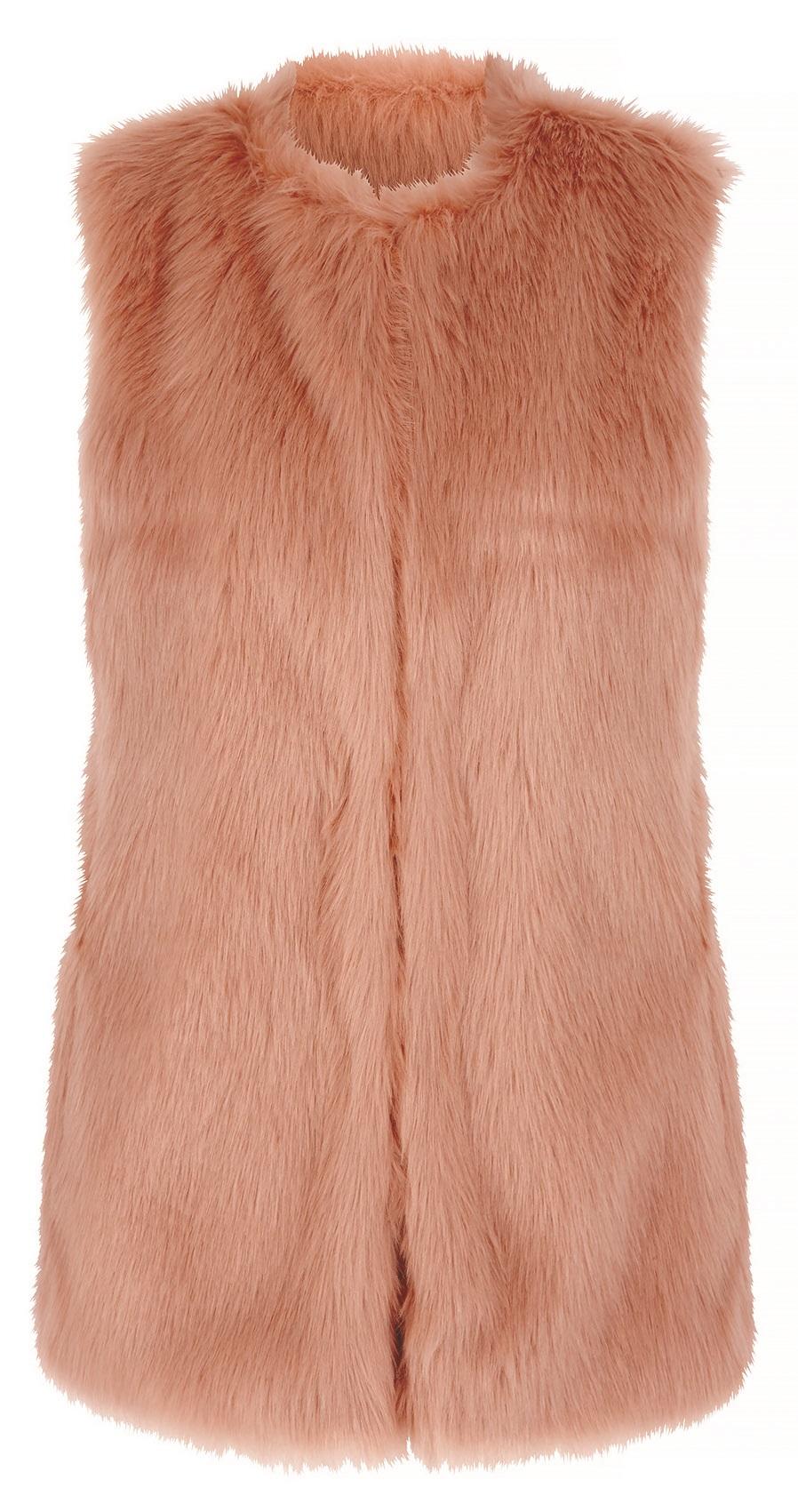 Very.co.uk, Pink Faux Fur Gilet, £49