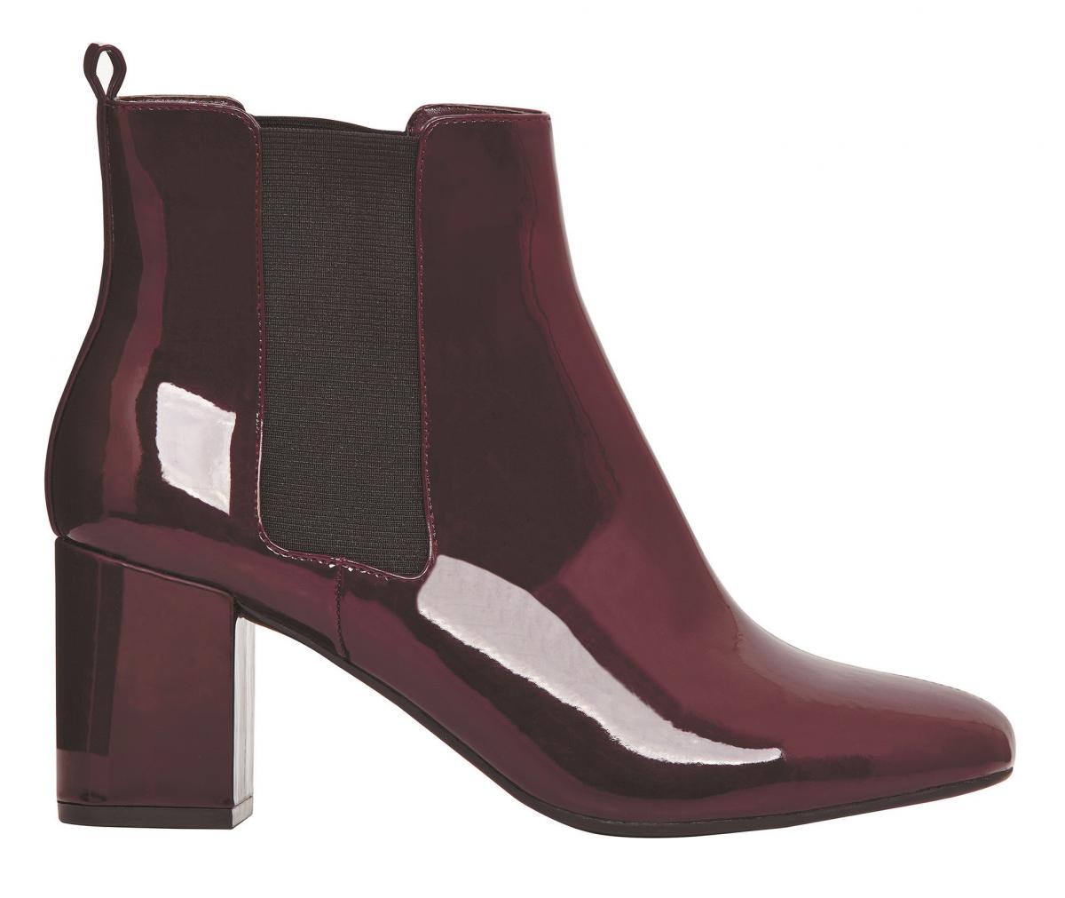Marks & Spencer, Collection Burgundy Patent Chelsea Boot, £39.50