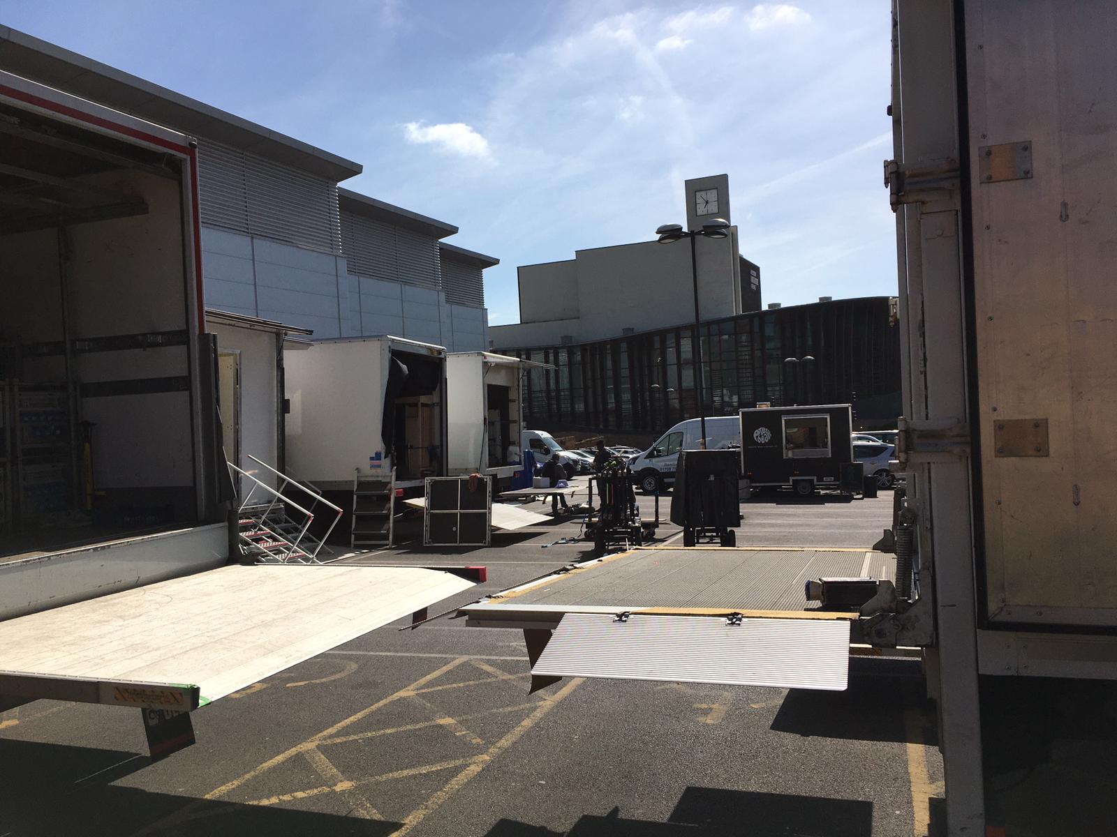 The film crew was spotted in Aylesbury on April 26