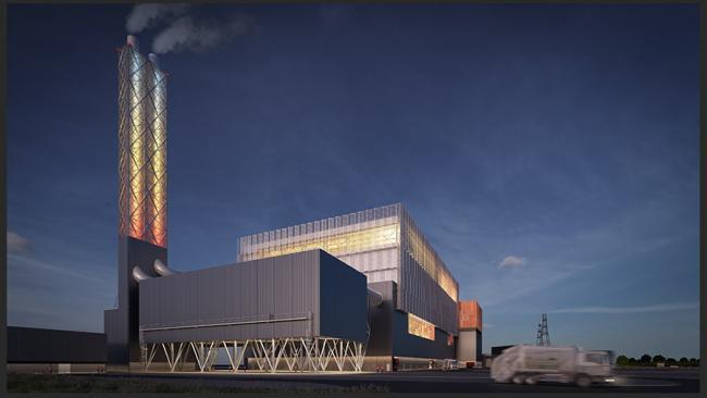A CGI of the new incinerator