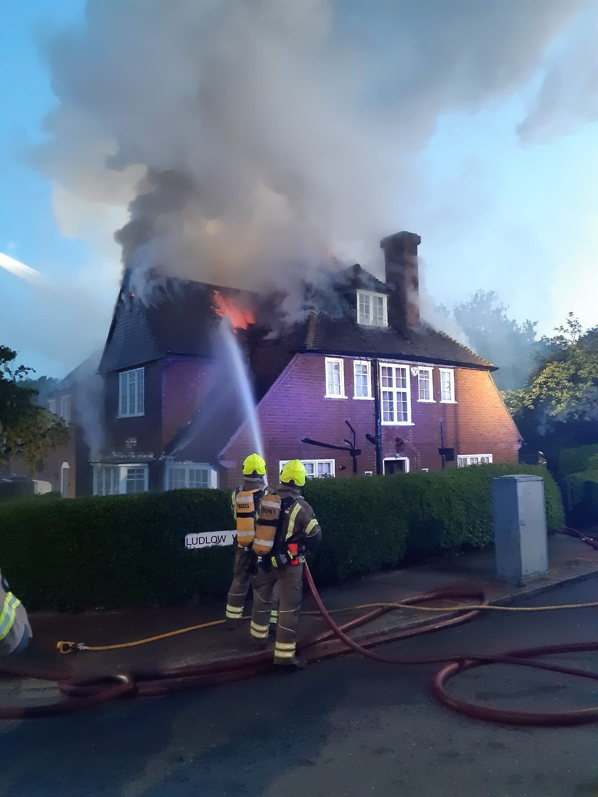 A fire broke out early this morning (Photo: London Fire Brigade)