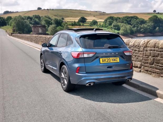 Times Series: The Ford Kuga Phev pictured in West Yorkshire surroundings 