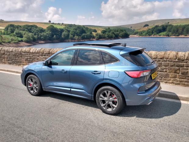 Times Series: The Ford Kuga Phev pictured in West Yorkshire surroundings 