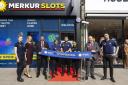 Staff officially open the new Merkur Slots venue in Golders Green Road. Credit: Merkur Slots