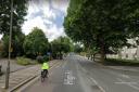 The A1000 cycle lane in Finchley (Credit Google Streetview)