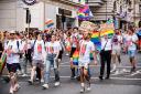 Middlesex University students who took part in 2023 London pride march on July 1