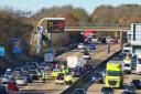 Police were called to M25 just after 10.45 am today
