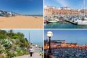 A harbour town known for being one of the warmest places in the UK  is just a 90-minute drive from south east London.