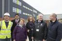 Clive Watson, Kier's project manager, East Finchley ouncillors Arjun Mittra and Alison Moore, chair of governors at Archer Avis Johns, former Archer Academy headteacher Mick Quigley and Finchley and Golders Green MP Mike Freer
