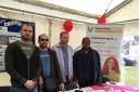 Ejder (second from the left) representing CommUNITY Barnet at Grahame Park Fair