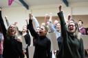 The Impact Theatre Company in rehearsal for Made in Dagenham