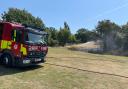 Firefighters in Sunny Hill Park in Hendon. Credit: Barnet Council